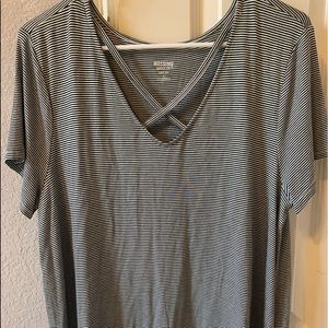 crossed neck blouse 🤤